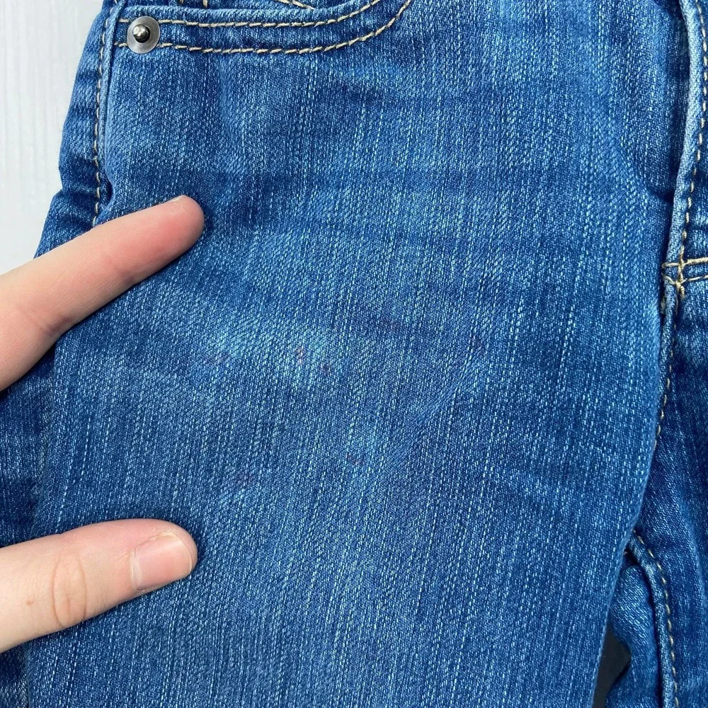 The Children's Place blue medium wash skinny slim stretch cotton jeans pants 6/7